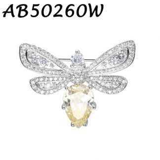 Bee Classic CZ Brooch - AB50260W