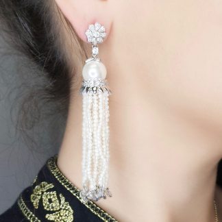 AE13379PRLWGP-  EARRING MIN.$100 -20% 6PCS-30% 12PCS-40%