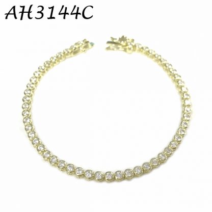 Bezel 2mm CZ Tennis Bracelet - AH3144C