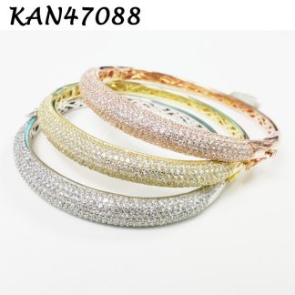 Oval Pave CZ Bangle