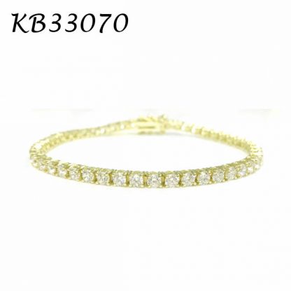 4 Prongs 3mm CZ Tennis Bracelet - KB33070