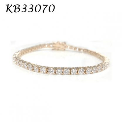 4 Prongs 3mm CZ Tennis Bracelet - KB33070