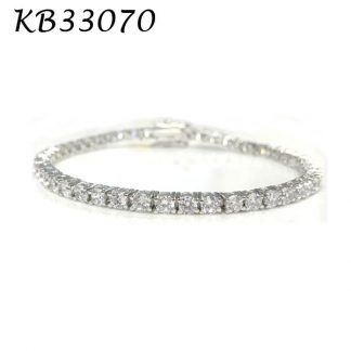 4 Prongs 3mm CZ Tennis Bracelet - KB33070
