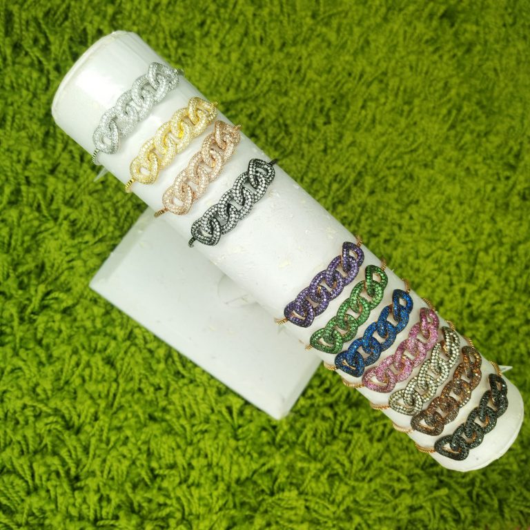 KB33094S5 WHITE-BRACELET MIN.$100 -20% 6PCS-30% 12PCS-40%