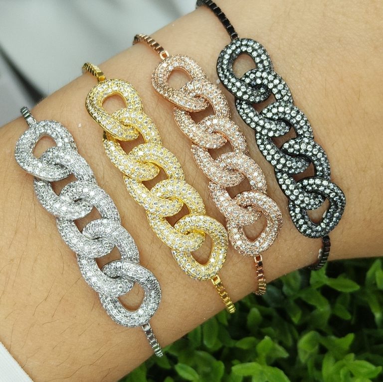 KB33094S5 WHITE-BRACELET MIN.$100 -20% 6PCS-30% 12PCS-40%