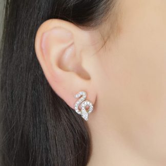 KE19412CZWGP- EARRING MIN.$100 -20% 6PCS-30% 12PCS-40%