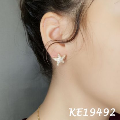 Starfish Pave CZ Earring - KE19492