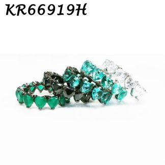 Heart Cut CZ Eternity Ring - KR66919H