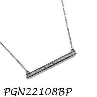 Baguette CZ Bar Necklace - PGN22108