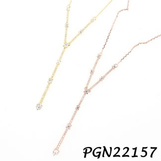 Lariat CZ Necklace - PGN22157