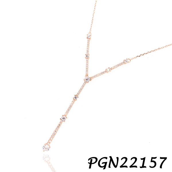 Lariat CZ Necklace - PGN22157