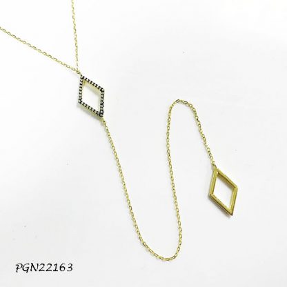Diamond Pave Lariat Necklace - PGN22163
