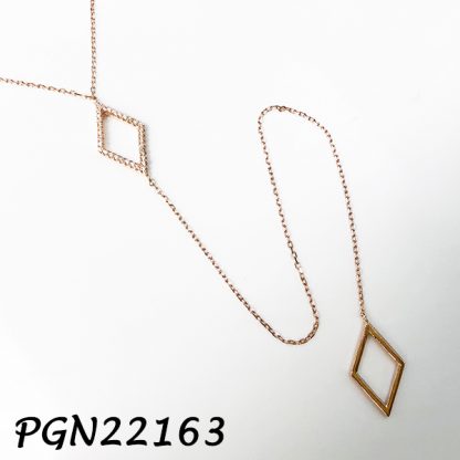 Diamond Pave Lariat Necklace - PGN22163
